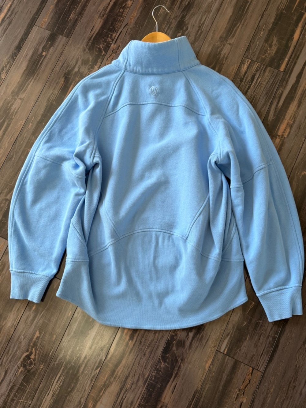 Lululemon Scuba Oversized Sweatshirt Funnel Neck Half Zip Longer Length Sinatra - Picture 8 of 16